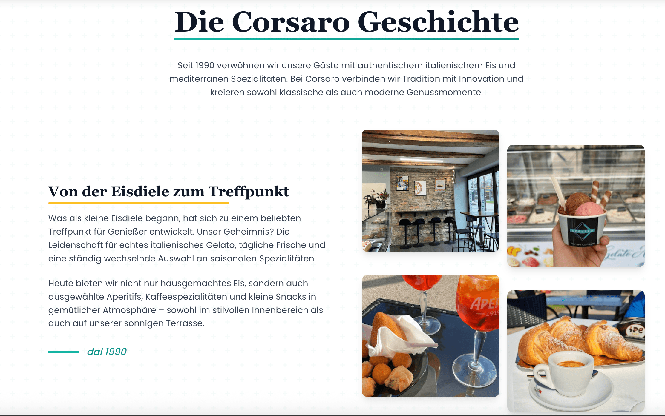 Eiscafé Corsaro Reutlingen – Website-Ansicht 3