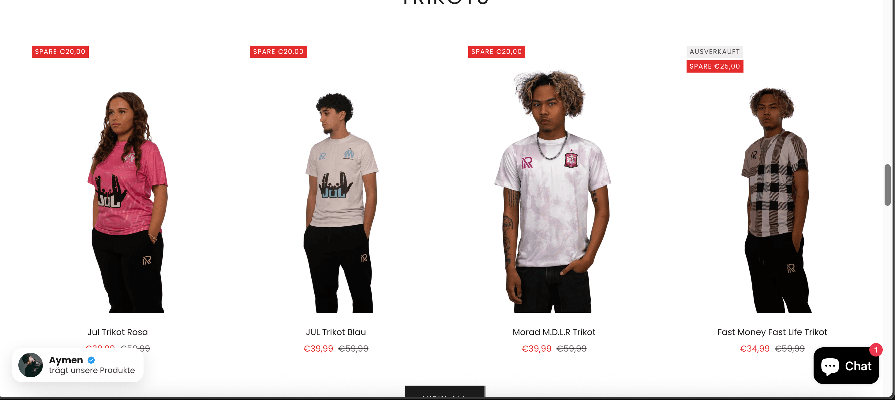 Roadrunner Clothing – Website-Ansicht 2