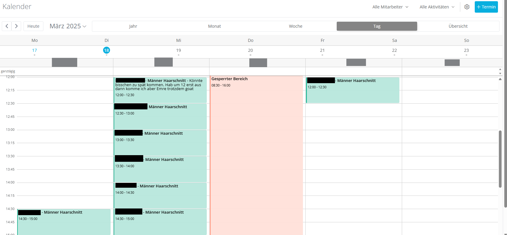 RelaxCut Reutlingen Kalender